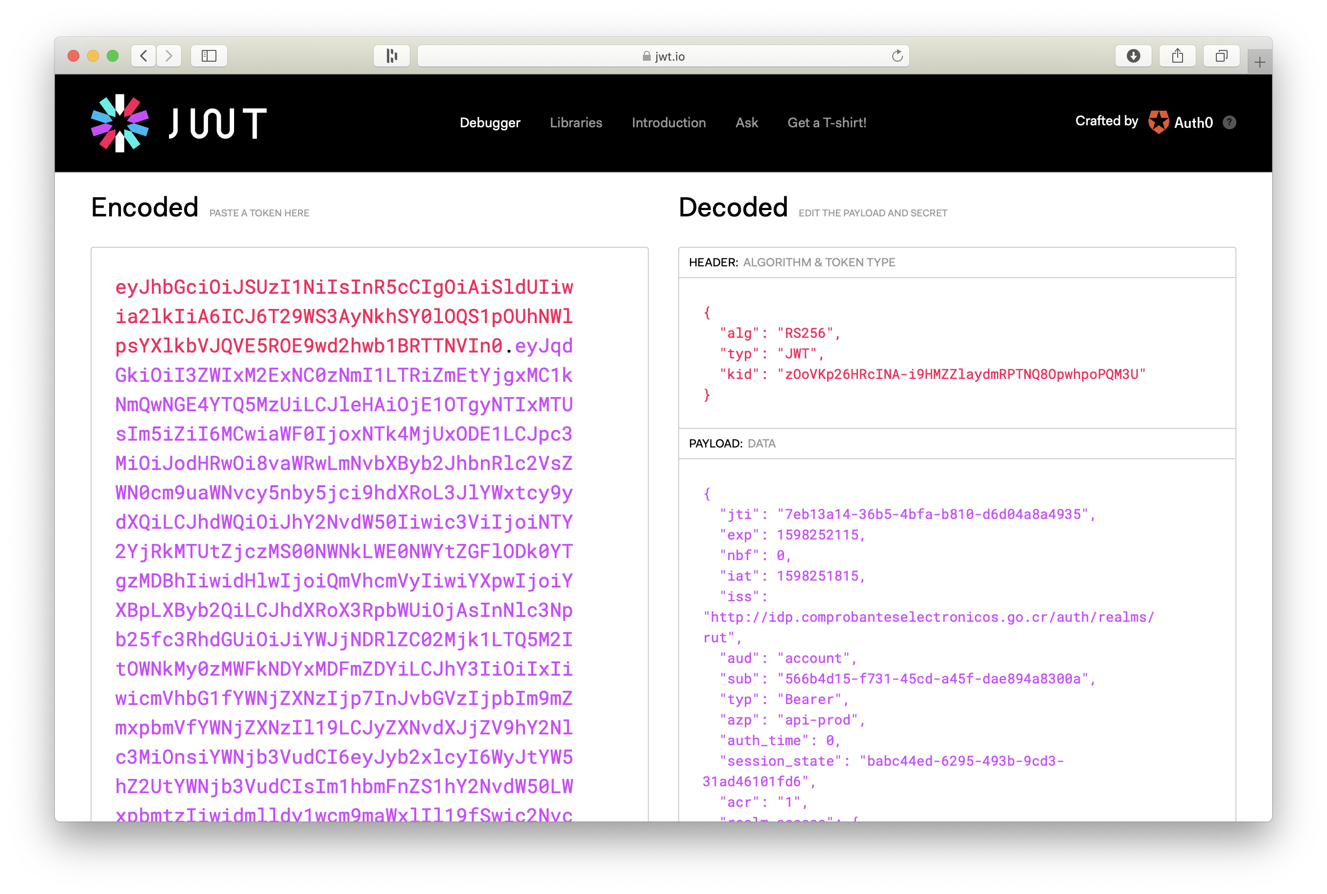 JWT Decoder